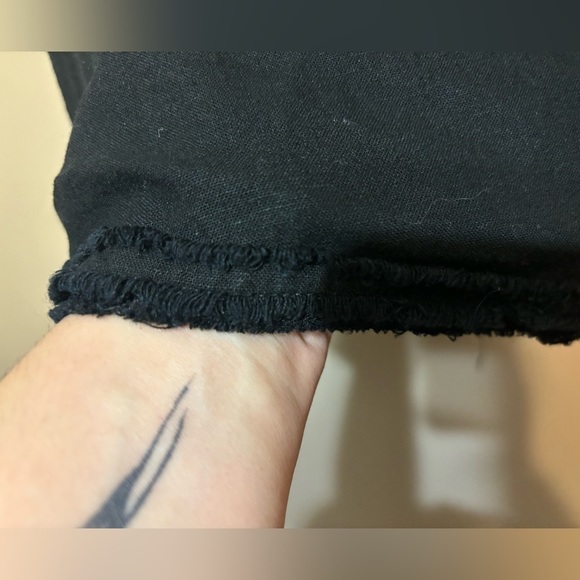 ICE Linen Viscose Studded Look Raw Hem Maxi Skirt - Picture 4 of 8